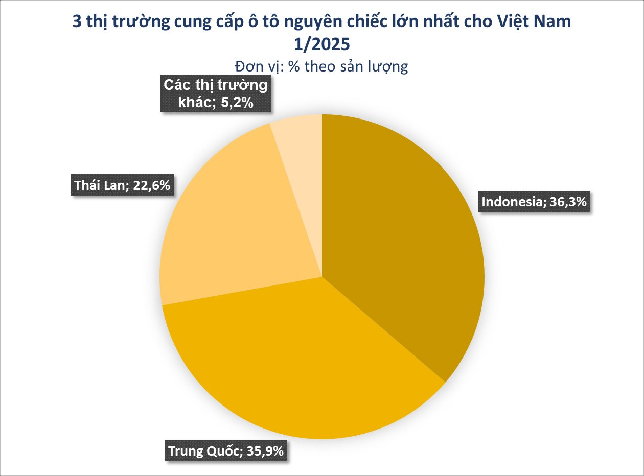 Ô tô Trung Quốc vượt Thái Lan, ồ ạt đổ bộ Việt Nam trong tháng đầu tiên của năm 2025- Ảnh 2.