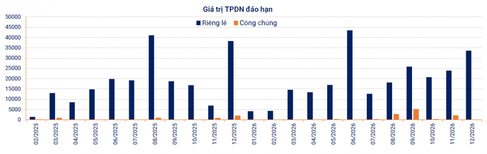 Cao điểm đáo hạn trái phiếu năm 2025 tập trung vào tháng 8 và tháng 12- Ảnh 1.