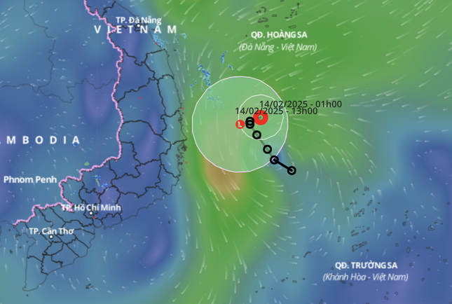 Áp thấp nhiệt đới tiến về vùng biển Quảng Ngãi – Phú Yên- Ảnh 1.
