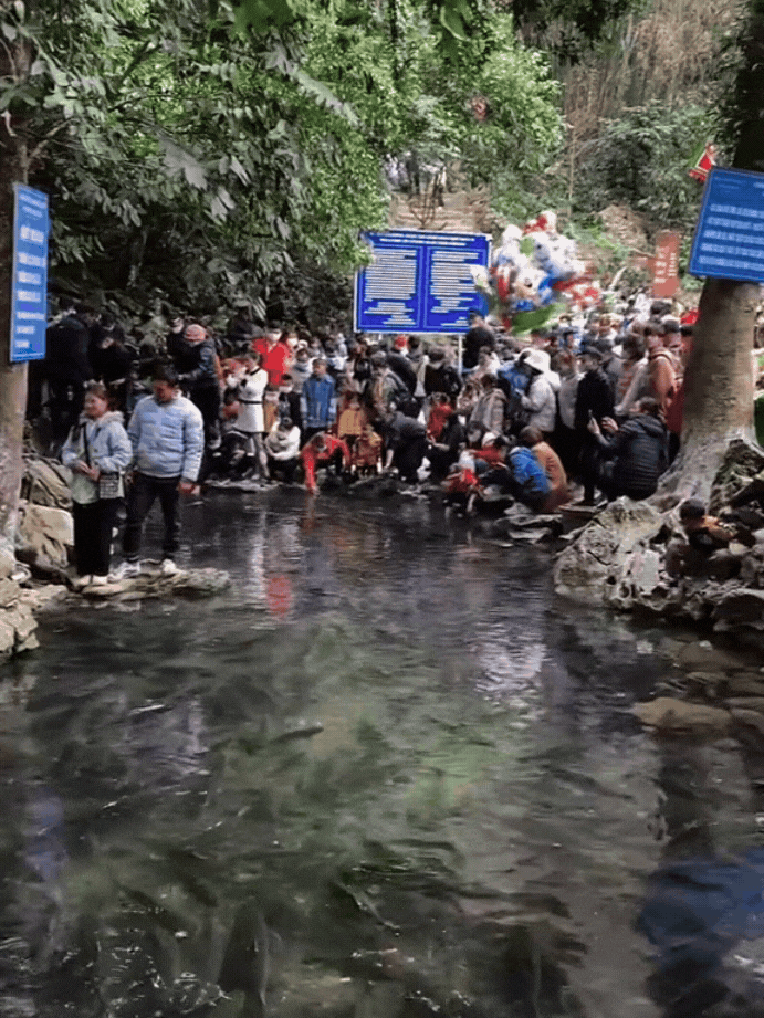 Hàng vạn người đổ về suối cá thần ở Thanh Hóa đầu năm mới bởi sức hút từ những câu chuyện huyền bí- Ảnh 8.