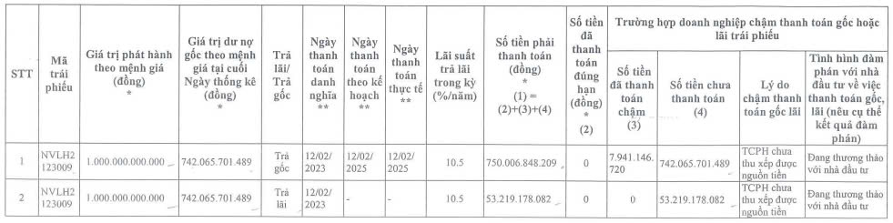 Novaland tiếp tục chậm trả hơn 795 tỷ đồng gốc và lãi trái phiếu- Ảnh 1.