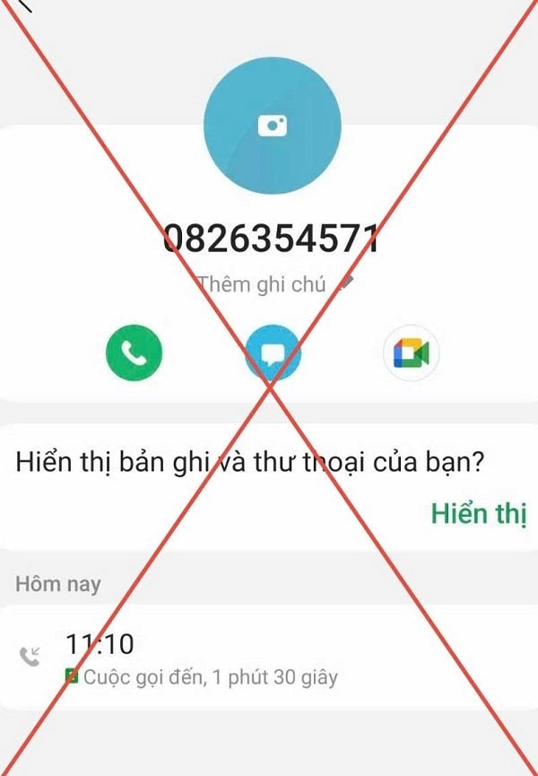 Từ cuộc gọi của số thuê bao 0826.354.571, Công an Sóc Trăng cảnh báo thủ đoạn lừa đảo chiếm đoạt tiền trong tài khoản ngân hàng- Ảnh 1.