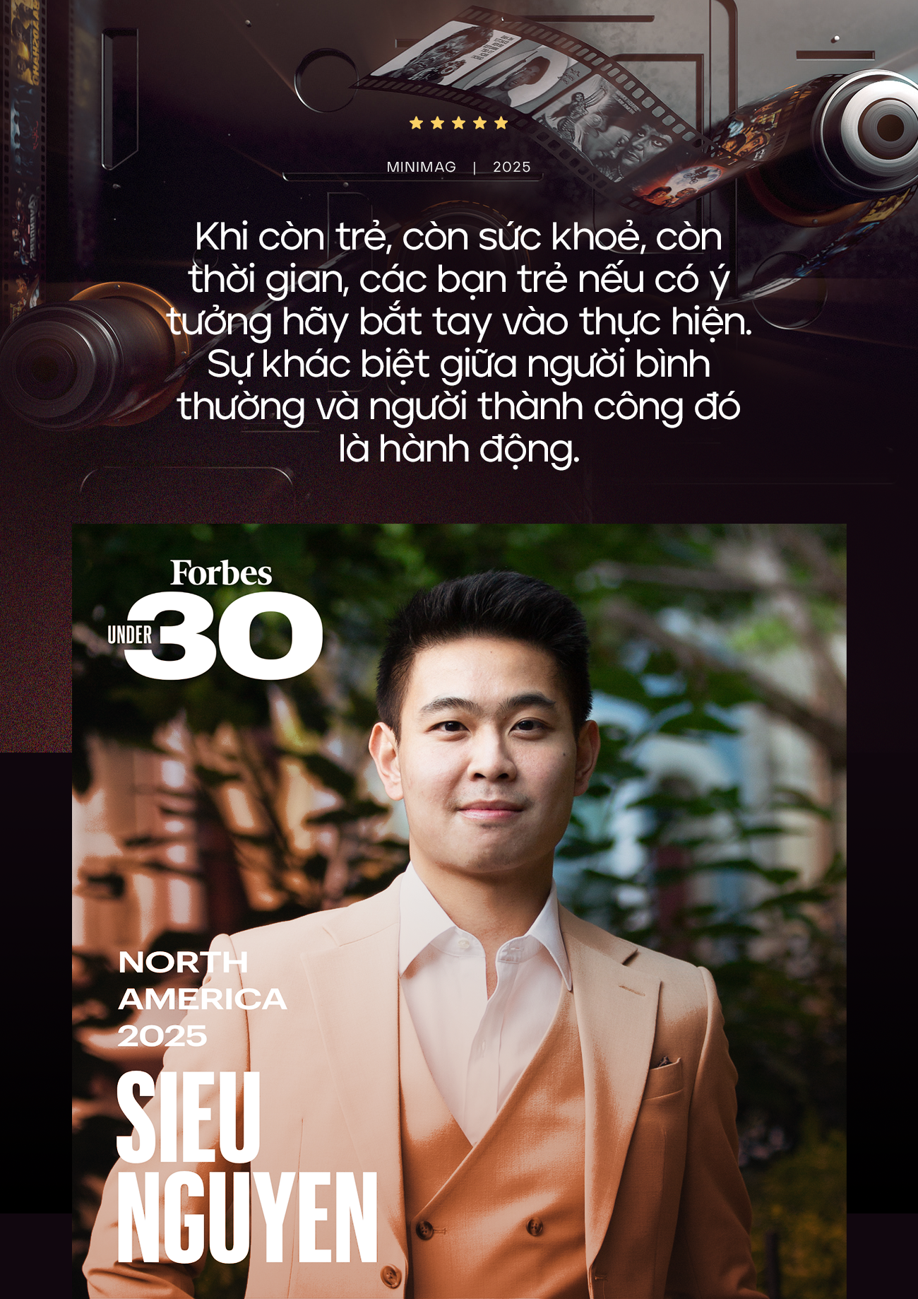 Chàng trai Việt lọt danh sách “Top 30 Under 30” của Forbes Bắc Mỹ 2025: Từng trúng tuyển 7 trường ĐH danh giá, làm việc tại các xưởng phim hàng đầu thế giới, bắt tay hợp tác với loạt sao hạng A Hollywood- Ảnh 9.