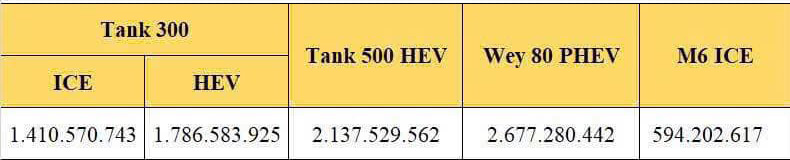 Rộ bảng giá tiền tỷ của loạt xe GWM vừa về Việt Nam: MPV như Alphard hơn 2,6 tỷ, SUV cỡ Land Cruiser hơn 2,1 tỷ đồng- Ảnh 2.