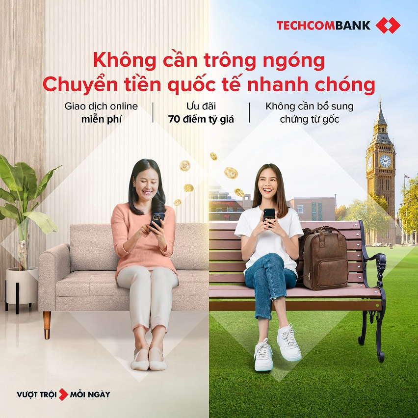 Techcombank ưu đãi lớn cho khách hàng chuyển tiền Quốc tế nhân dịp năm mới- Ảnh 1.