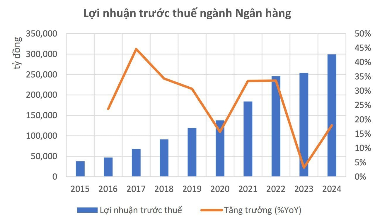 Tại sao ngành ngân hàng báo lãi kỷ lục trong năm 2024?- Ảnh 1.