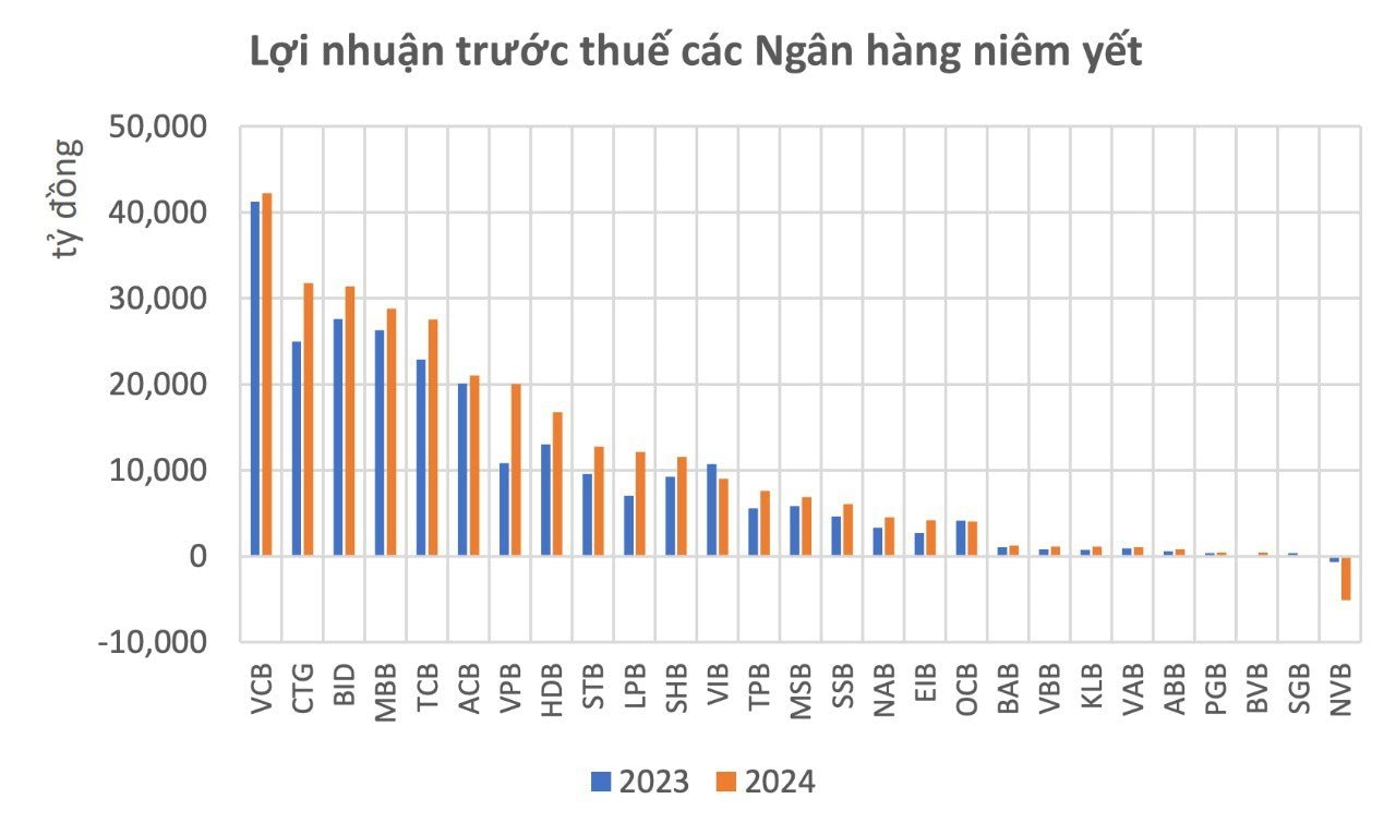 Tại sao ngành ngân hàng báo lãi kỷ lục trong năm 2024?- Ảnh 2.