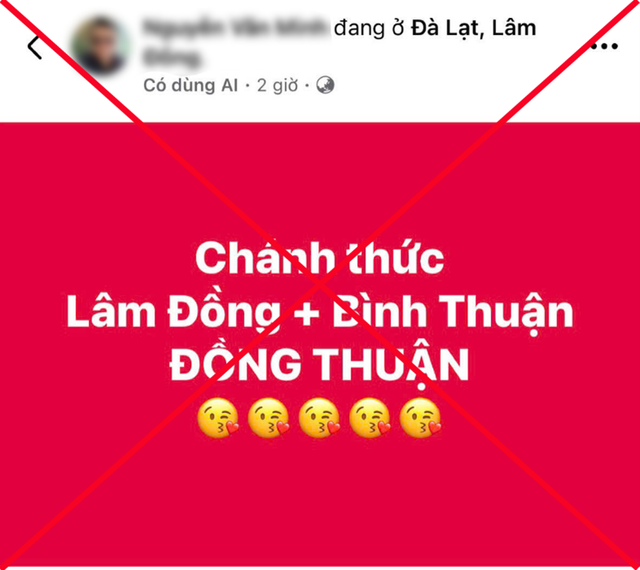 Tỉnh Lâm Đồng và tỉnh Bình Thuận sáp nhập thành tỉnh Đồng Thuận là thông tin sai sự thật- Ảnh 2.