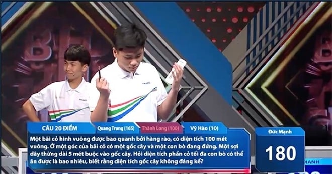 Cả 4 thí sinh chào thua câu hỏi Đường lên đỉnh Olympia, cách giải dễ hơn ăn kẹo- Ảnh 1. Cả 4 thí sinh chào thua câu hỏi Đường lên đỉnh Olympia, cách giải dễ hơn ăn kẹo- Ảnh 1.