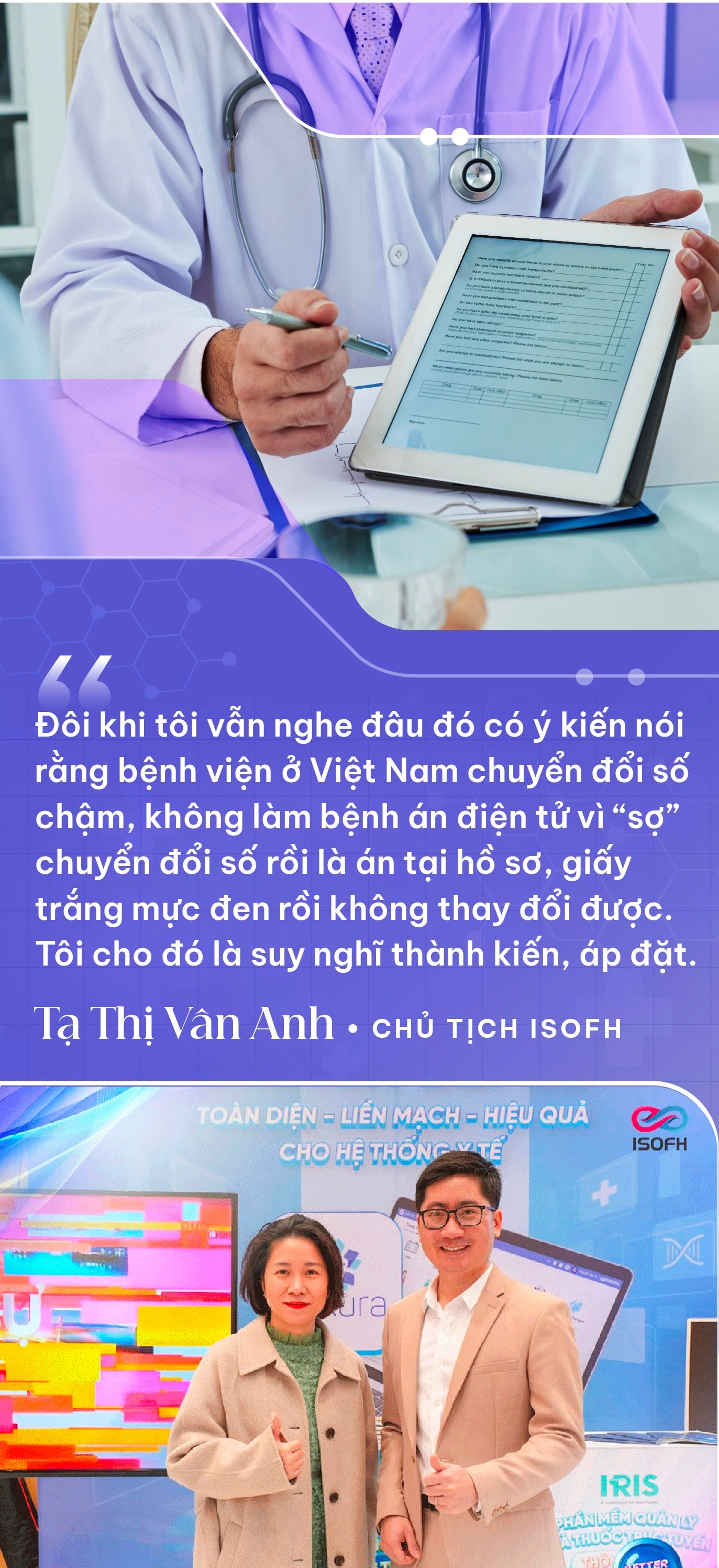 Chủ tịch ISOFH: Không có chuyện Bệnh viện chuyển đổi số chậm vì “sợ” minh bạch, công nghệ thông tin cũng không còn là “cái chân bàn cụt” của ngành Y tế Việt Nam- Ảnh 3.