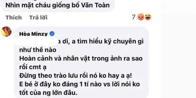 Hòa Minzy phản ứng gắt trước thông tin liên quan tới Văn Toàn- Ảnh 2.