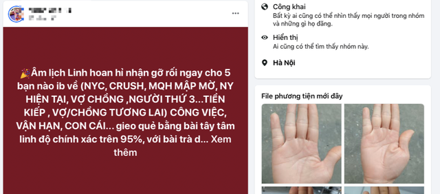 Cảnh báo "tiền mất tật mang" vì xem bói, giải hạn online- Ảnh 1.