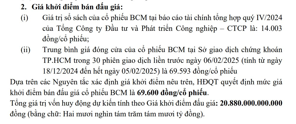 Becamex IDC chốt giá khởi điểm thương vụ đấu giá cổ phần lớn nhất lịch sử TTCK: huy động gần 21.000 tỷ cho loạt dự án khu công nghiệp lớn- Ảnh 2.