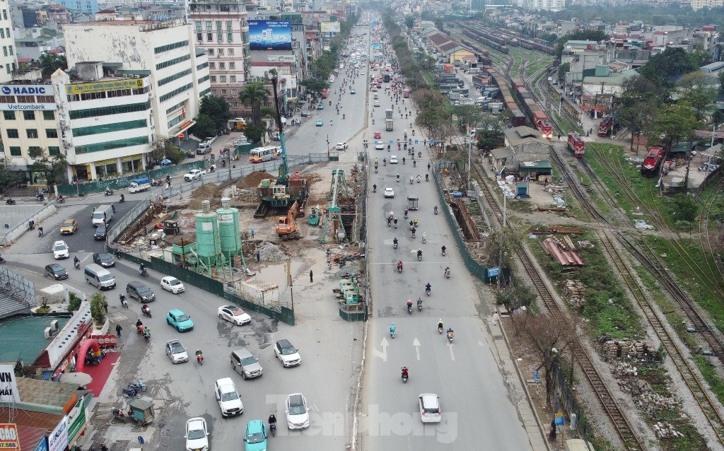 Hầm chui nút Giải Phóng - Kim Đồng thi công ra sao sau khi mở rộng hàng rào?- Ảnh 6.