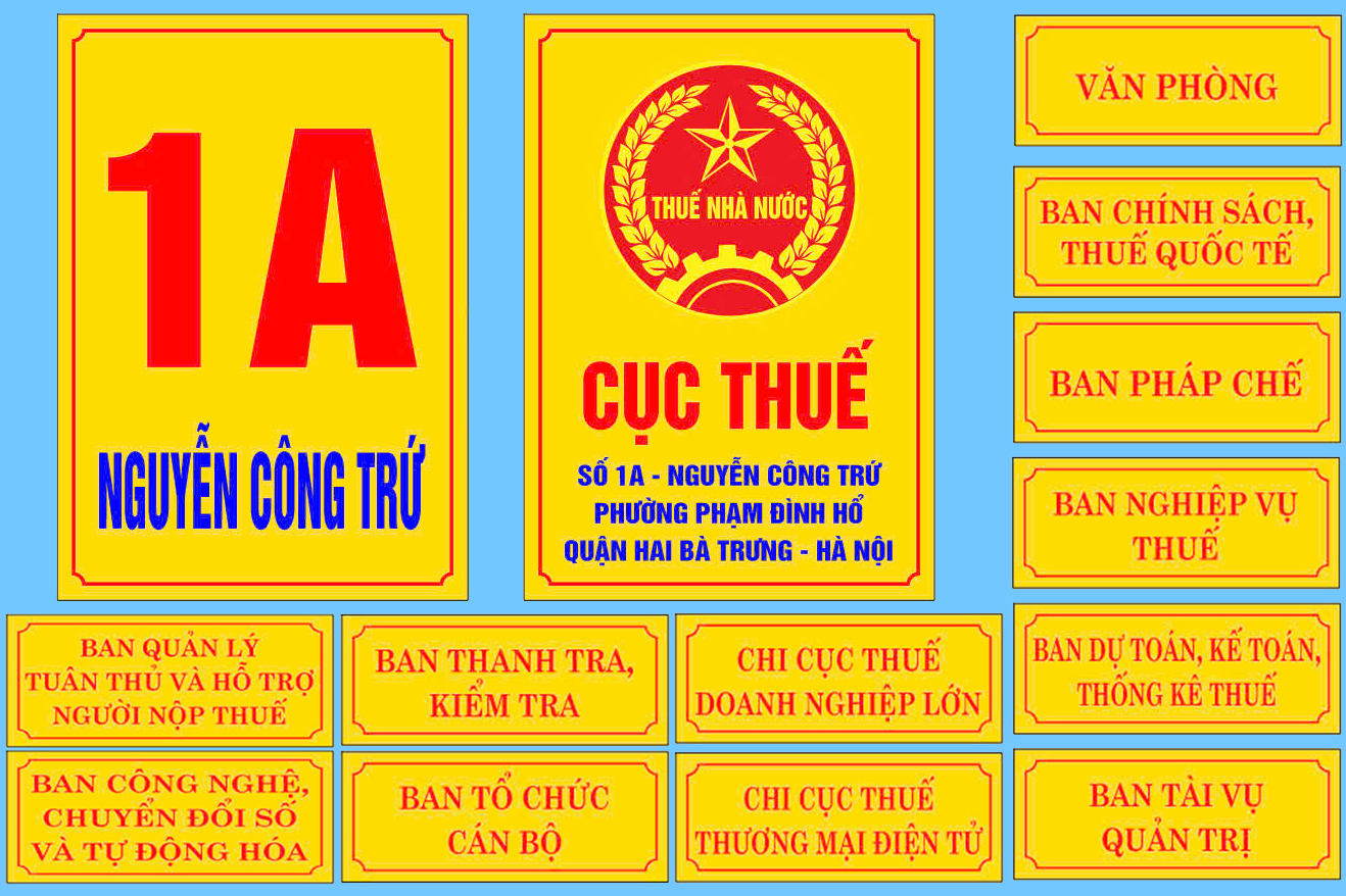 Thông báo việc sử dụng logo ngành Thuế và biển tên cơ quan thuế sau khi sắp xếp- Ảnh 1.