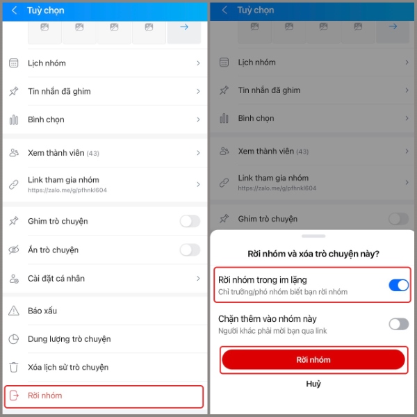 Cách rời nhóm Zalo trong im lặng mà không ai biết- Ảnh 3.