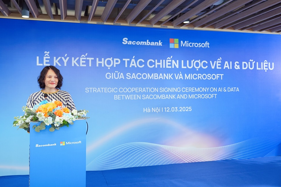 Sacombank và Microsoft Việt Nam ký kết hợp tác chiến lược về ai và dữ liệu, định hình tương lai ngân hàng số- Ảnh 2.