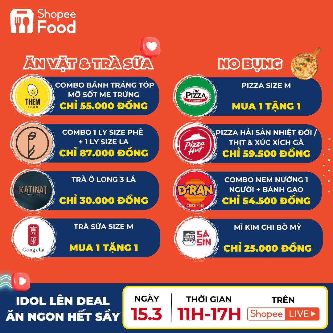 ShopeeFood mang The 350F, Xôi Mềm cùng loạt deal giảm 50% ngày 15.3- Ảnh 4.