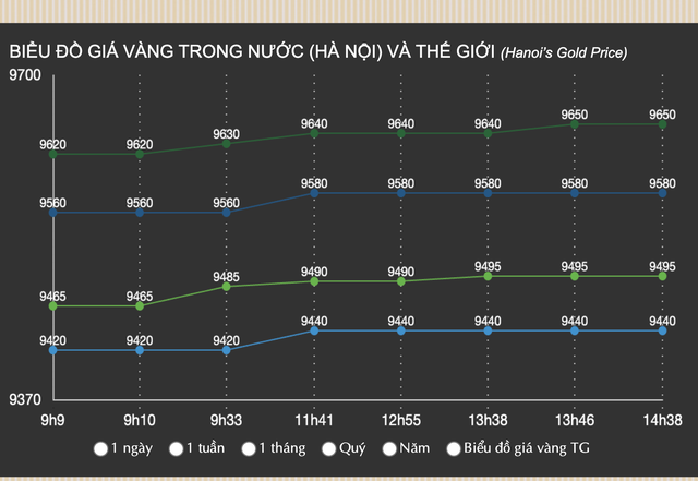 Xô đổ mọi kỷ lục, giá vàng miếng, vàng nhẫn chạm mốc 96,5 triệu đồng/lượng- Ảnh 2.