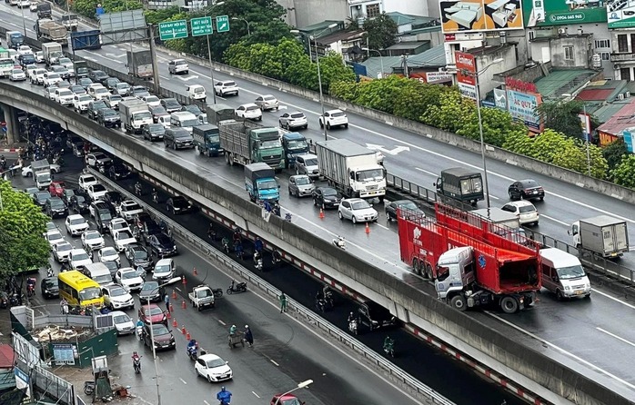 Hà Nội sửa chữa Vành đai 3 trên cao, phương tiện đi lại thế nào?- Ảnh 1.