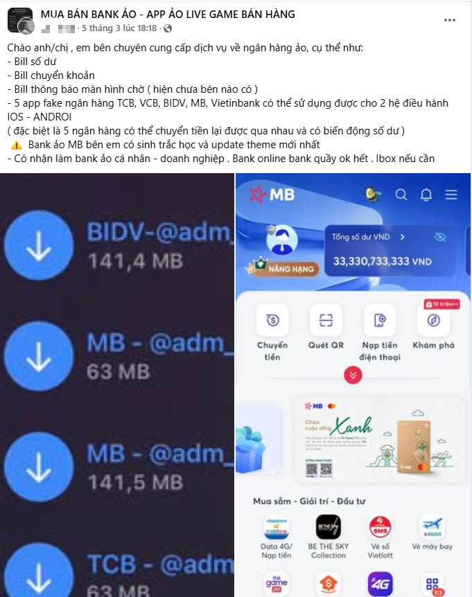 "App ngân hàng ảo" - hình thức lừa đảo mới nguy hiểm hơn "fake bill", người dân cần lưu ý điểm này- Ảnh 2.