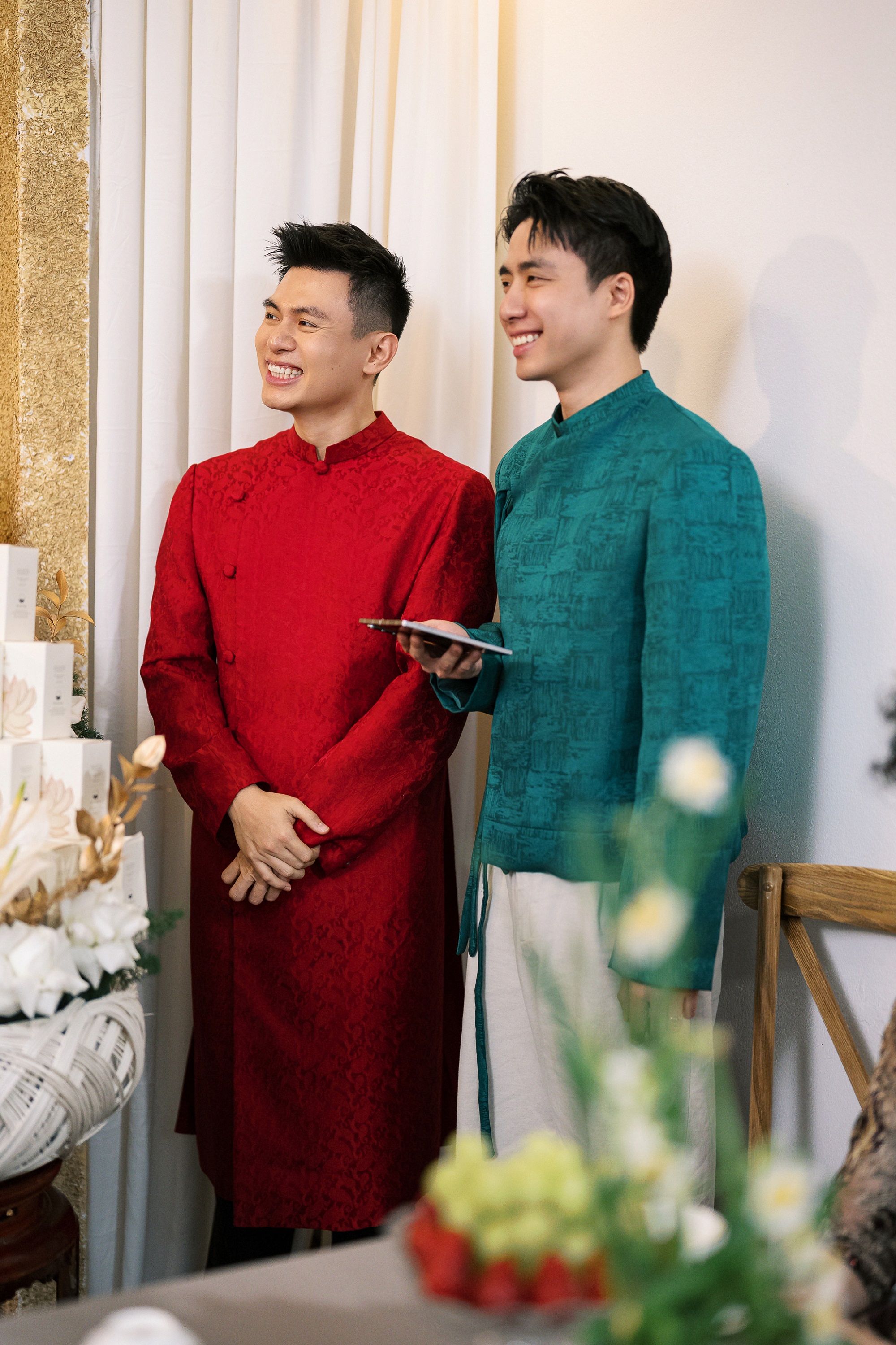 Xả ảnh nét căng lễ ăn hỏi của Salim và Hải Long, 2 bó hoa cầm tay bỗng khiến netizen đổ xô xin "in tư"- Ảnh 5.