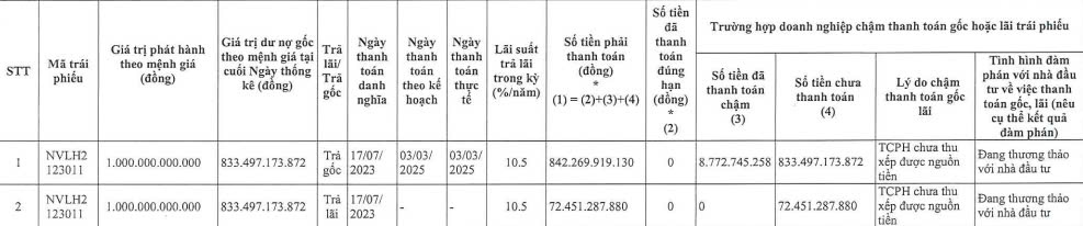 Novaland tiếp tục ‘khất nợ’ gần 906 tỷ đồng gốc và lãi trái phiếu- Ảnh 1.