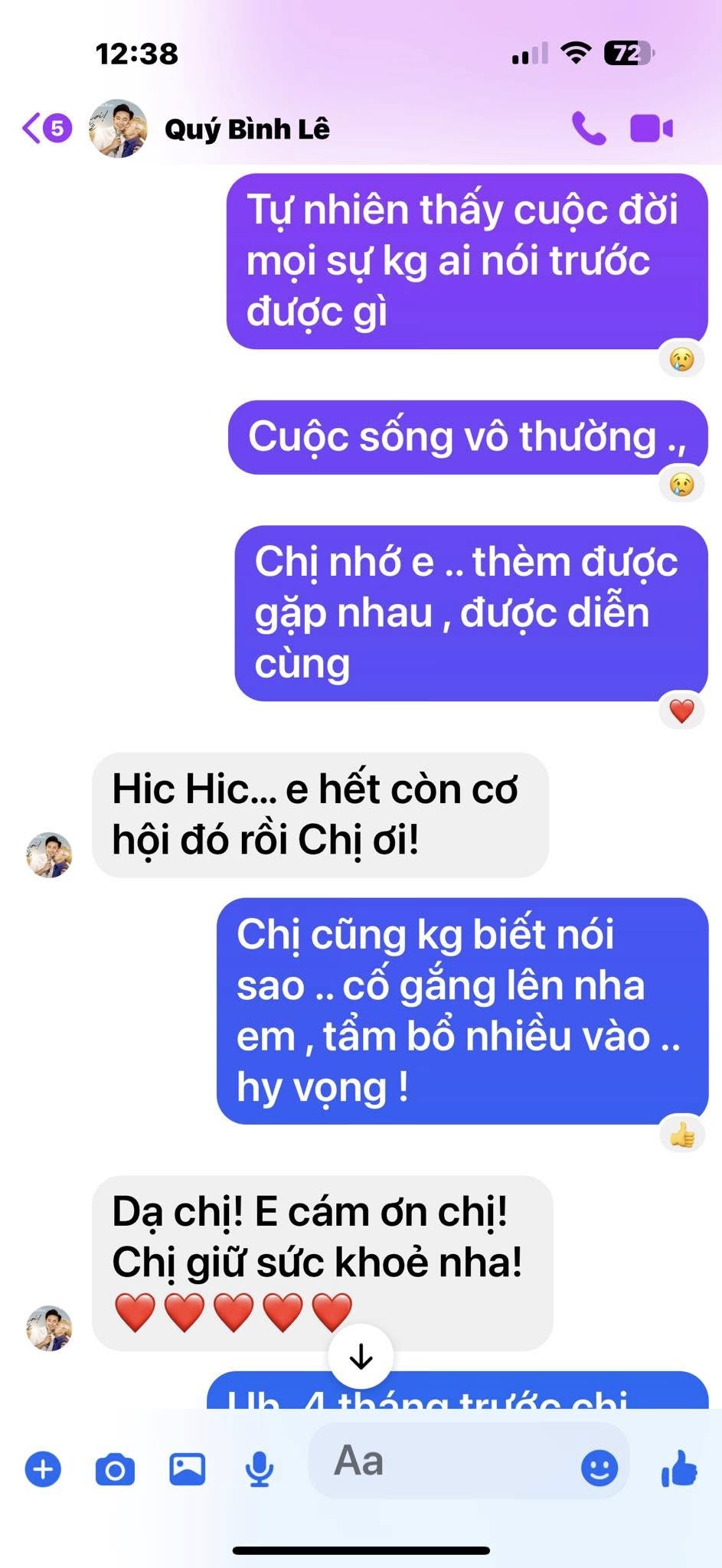 Xót xa tin nhắn cuối Quý Bình gửi đồng nghiệp: "Nay em tệ lắm! Em hết còn cơ hội đó rồi chị ơi!"- Ảnh 4.