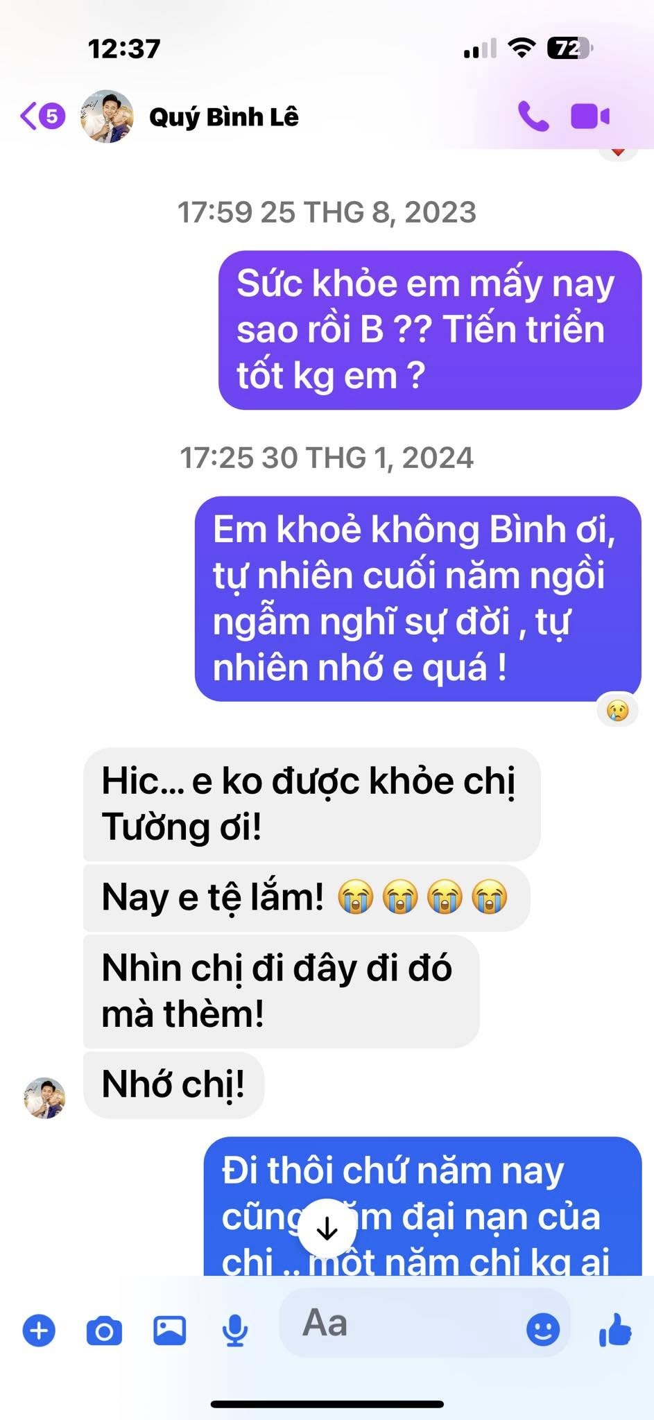 Xót xa tin nhắn cuối Quý Bình gửi đồng nghiệp: "Nay em tệ lắm! Em hết còn cơ hội đó rồi chị ơi!"- Ảnh 3.