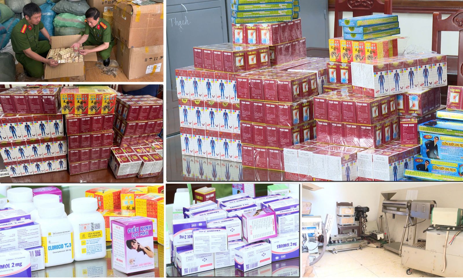 Vụ khám xét 6 kho hàng, thu gần 10 tấn thuốc giả: Bất ngờ với thủ đoạn tinh vi của nhóm đối tượng- Ảnh 1.