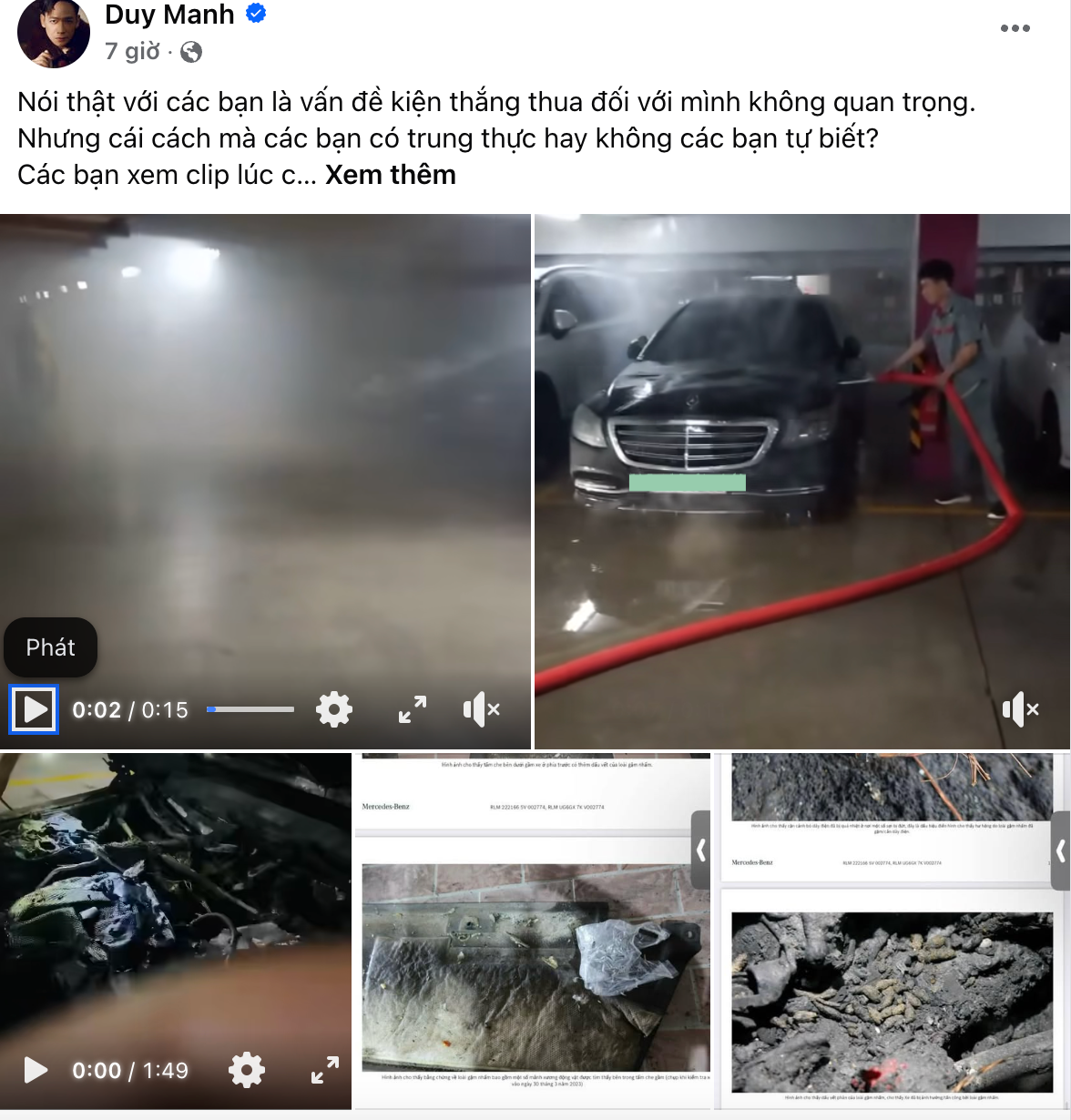 Căng: Duy Mạnh tung loạt clip hiện trường vụ cháy ô tô 5 tỷ đồng, đáp trả 1 thắc mắc của cư dân mạng- Ảnh 1. Căng: Duy Mạnh tung loạt clip hiện trường vụ cháy ô tô 5 tỷ đồng, đáp trả 1 thắc mắc của cư dân mạng- Ảnh 1.