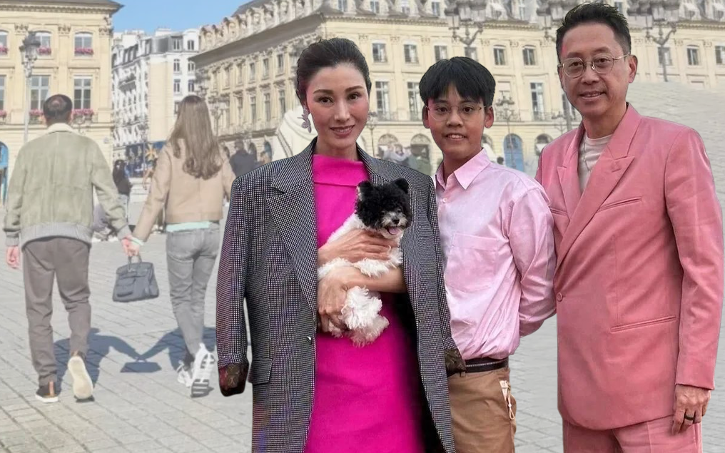 Nàng hậu làm dâu hào môn khoe ảnh gia đình ba người nắm tay: Cậu con trai 14 tuổi cao 1m85 gây sốt MXH- Ảnh 1.