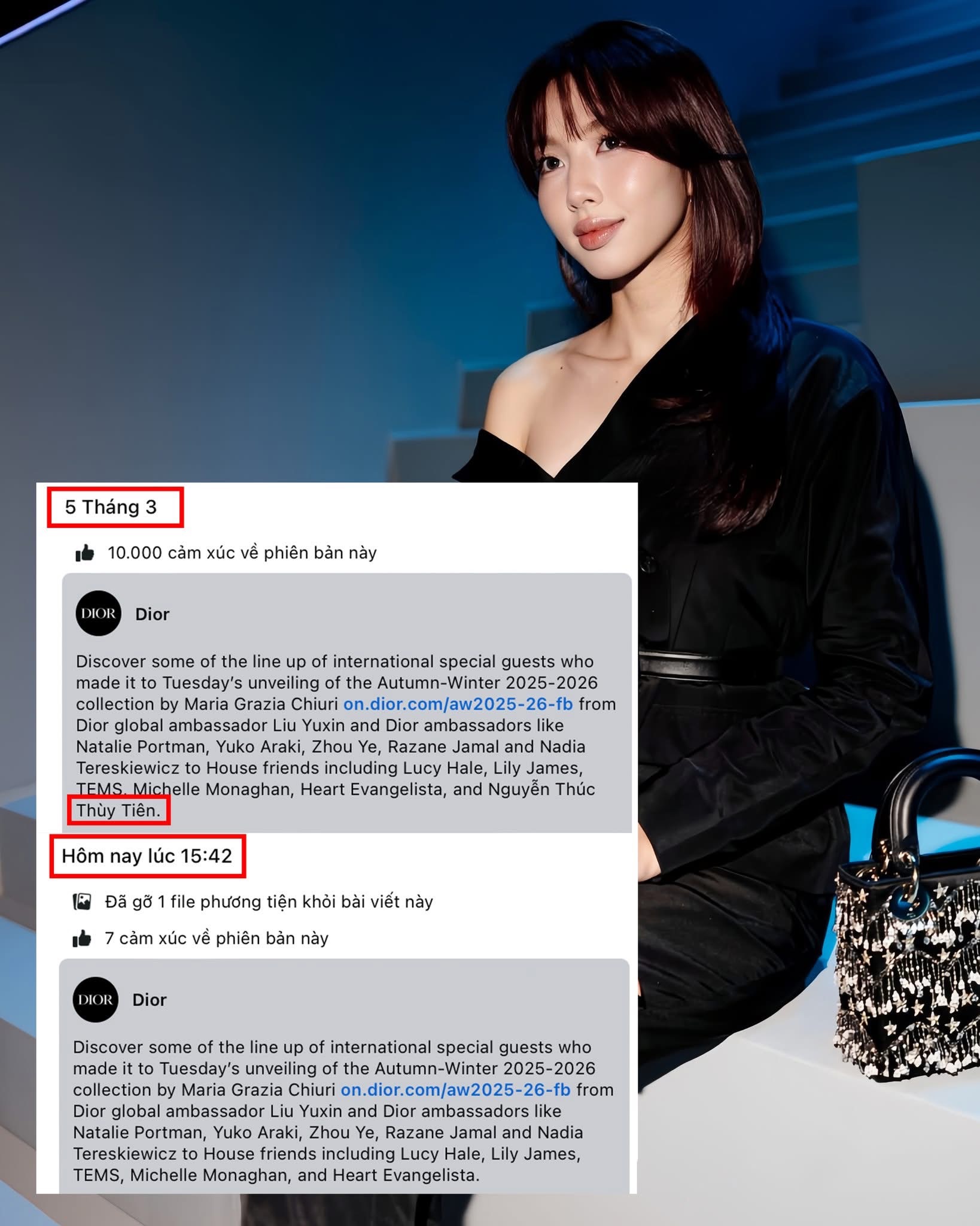 Thùy Tiên tiếp tục 