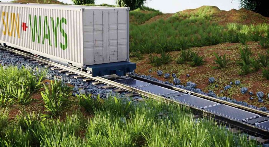 Cận cảnh nhà máy điện mặt trời đầu tiên xây ngay trên đường ray xe lửa- Ảnh 2. Cận cảnh nhà máy điện mặt trời đầu tiên xây ngay trên đường ray xe lửa- Ảnh 2.