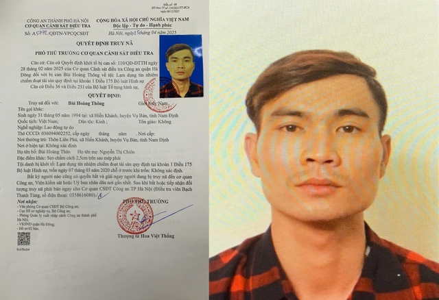 Truy nã nhân viên giao hàng Bùi Hoàng Thông- Ảnh 1. Truy nã nhân viên giao hàng Bùi Hoàng Thông- Ảnh 1.