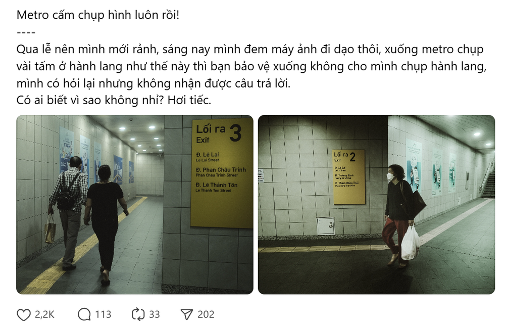 Thực hư Metro số 1 cấm chụp ảnh: Địa điểm sống ảo đình đám của giới trẻ TP.HCM có còn tự do check-in?- Ảnh 1. Thực hư Metro số 1 cấm chụp ảnh: Địa điểm sống ảo đình đám của giới trẻ TP.HCM có còn tự do check-in?- Ảnh 1.