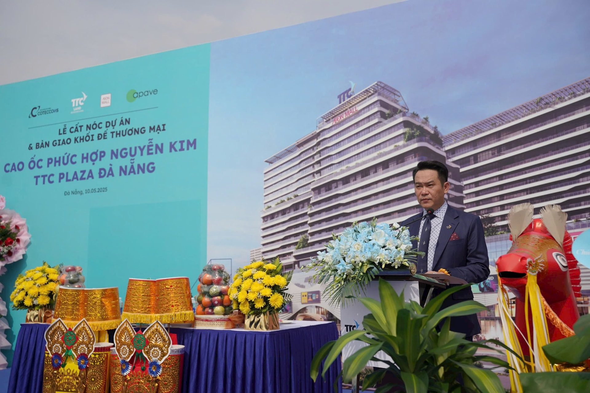 Chuyển động mới tại dự án TTC Plaza Đà Nẵng, sẽ bàn giao khối đế thương mại cho AeonMall Việt Nam đúng tiến độ- Ảnh 1. Chuyển động mới tại dự án TTC Plaza Đà Nẵng, sẽ bàn giao khối đế thương mại cho AeonMall Việt Nam đúng tiến độ- Ảnh 1.