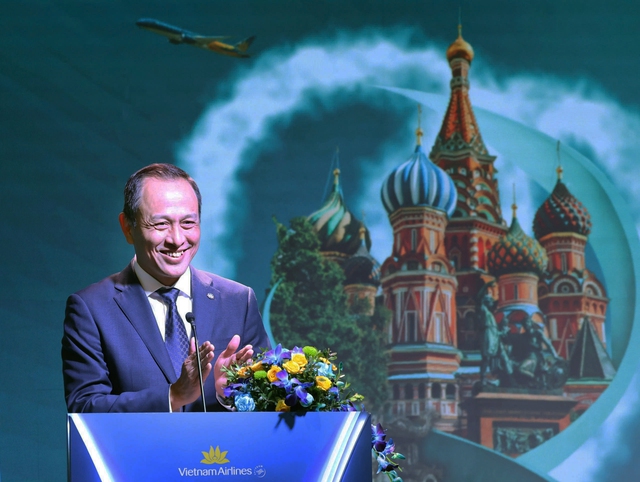Tổng Bí thư Tô Lâm chứng kiến Vietnam Airlines công bố đường bay thẳng Hà Nội - Moscow- Ảnh 2. Tổng Bí thư Tô Lâm chứng kiến Vietnam Airlines công bố đường bay thẳng Hà Nội - Moscow- Ảnh 2.