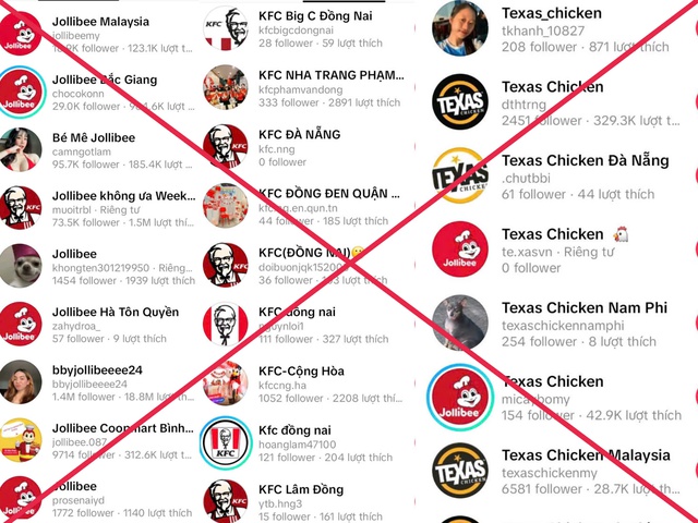 Gà rán KFC, Jollibee, Texas Chicken đồng loạt bị giả mạo thương hiệu, chuyện gì đang xảy ra?- Ảnh 3. Gà rán KFC, Jollibee, Texas Chicken đồng loạt bị giả mạo thương hiệu, chuyện gì đang xảy ra?- Ảnh 3.