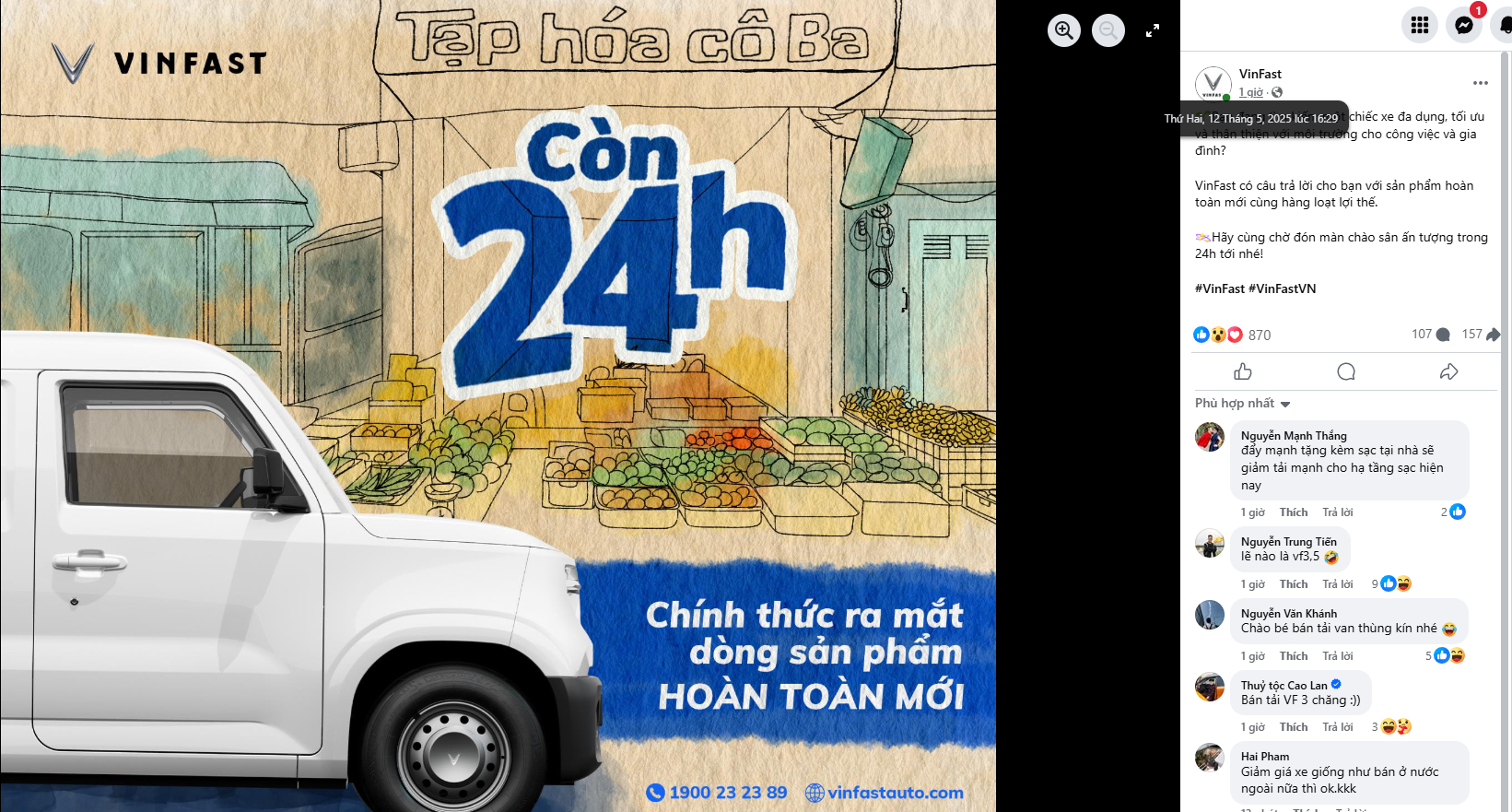 Dự đoán xe tải điện VinFast: Giá dưới 300 triệu đồng thì 'Su cóc đắp chiếu', đầu VF 3 nhưng chạy như VF 5 với 2 động cơ?- Ảnh 1. Dự đoán xe tải điện VinFast: Giá dưới 300 triệu đồng thì 'Su cóc đắp chiếu', đầu VF 3 nhưng chạy như VF 5 với 2 động cơ?- Ảnh 1.