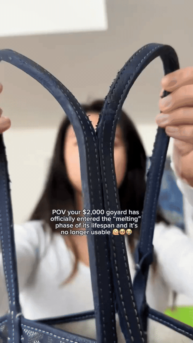 Túi Goyard 50 triệu chảy màu giữa phố: Người dùng đồng loạt phản ánh, thương hiệu vẫn chưa có động thái rõ ràng- Ảnh 2. Túi Goyard 50 triệu chảy màu giữa phố: Người dùng đồng loạt phản ánh, thương hiệu vẫn chưa có động thái rõ ràng- Ảnh 2.