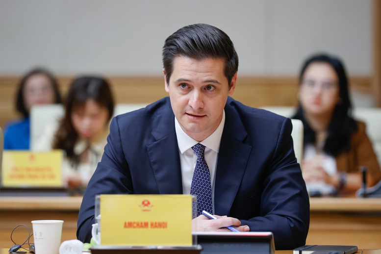 Thủ tướng đề nghị doanh nghiệp Hoa Kỳ ủng hộ thỏa thuận thương mại cùng có lợi- Ảnh 4. Thủ tướng đề nghị doanh nghiệp Hoa Kỳ ủng hộ thỏa thuận thương mại cùng có lợi- Ảnh 4.