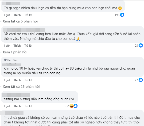 Bộ đồ chơi 80 triệu khiến hội bỉm sữa trên mạng "khẩu chiến": Không hiểu sao lại chi số tiền lớn thế chỉ để mua thú vui cho con?- Ảnh 7. Bộ đồ chơi 80 triệu khiến hội bỉm sữa trên mạng "khẩu chiến": Không hiểu sao lại chi số tiền lớn thế chỉ để mua thú vui cho con?- Ảnh 7.