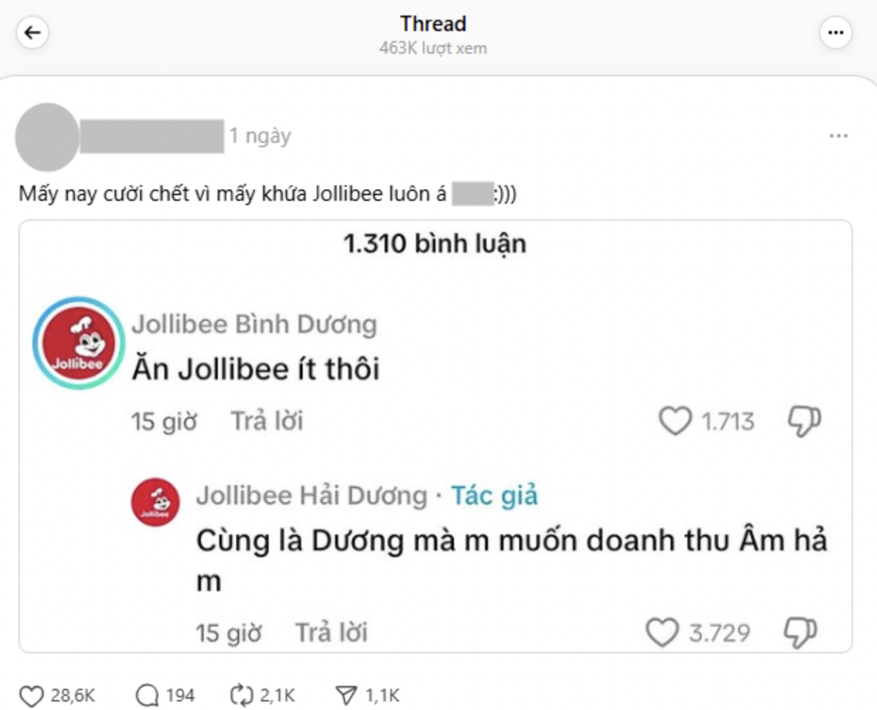 Jollibee Việt Nam bất ngờ bị cấm trên TikTok: Loạt tài khoản giả mạo vẫn tràn ngập- Ảnh 4. Jollibee Việt Nam bất ngờ bị cấm trên TikTok: Loạt tài khoản giả mạo vẫn tràn ngập- Ảnh 4.