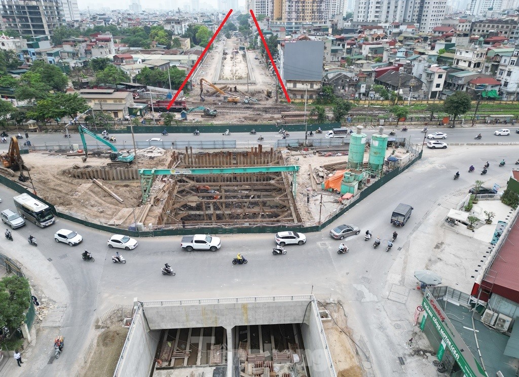 Hầm chui nút giao Giải Phóng - Kim Đồng đạt hơn 70%, về đích vào cuối năm- Ảnh 4. Hầm chui nút giao Giải Phóng - Kim Đồng đạt hơn 70%, về đích vào cuối năm- Ảnh 4.