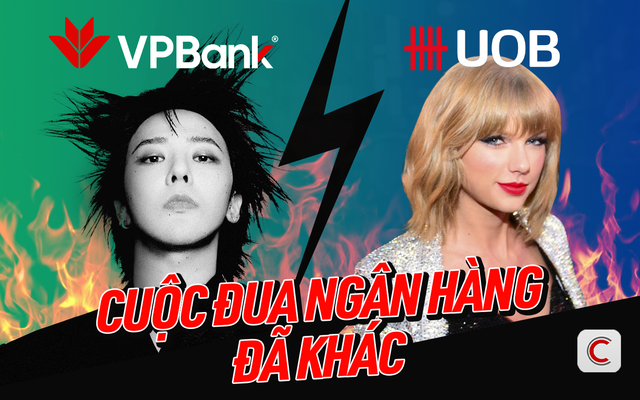 Từ chuyện VPBank mang G-Dragon về Việt Nam đến việc Taylor Swift giúp UOB tăng 130% mở thẻ: Cuộc đua ngân hàng đã khác- Ảnh 1. Từ chuyện VPBank mang G-Dragon về Việt Nam đến việc Taylor Swift giúp UOB tăng 130% mở thẻ: Cuộc đua ngân hàng đã khác- Ảnh 1.