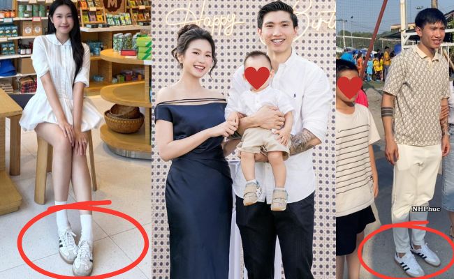 Lỡ đi giày đôi cùng Văn Hậu mặc dù đã cũ, tiểu thư Doãn Hải My bị đồn chồng sa sút, hết tiền- Ảnh 1. Lỡ đi giày đôi cùng Văn Hậu mặc dù đã cũ, tiểu thư Doãn Hải My bị đồn chồng sa sút, hết tiền- Ảnh 1.