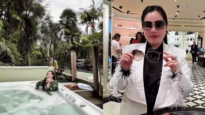 Diễn viên "lùn nhất" Việt Nam được chồng Tây cưng như trứng, lóa mắt trước nhẫn kim cương cỡ khủng- Ảnh 5. Diễn viên "lùn nhất" Việt Nam được chồng Tây cưng như trứng, lóa mắt trước nhẫn kim cương cỡ khủng- Ảnh 5.