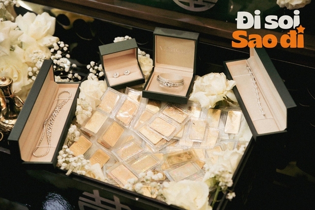 Sao nữ Vbiz và đám cưới "đậm mùi tiền": Dàn sính lễ bạc tỷ, gây sốc khi công khai con gái riêng 9 tuổi- Ảnh 5. Sao nữ Vbiz và đám cưới "đậm mùi tiền": Dàn sính lễ bạc tỷ, gây sốc khi công khai con gái riêng 9 tuổi- Ảnh 5.