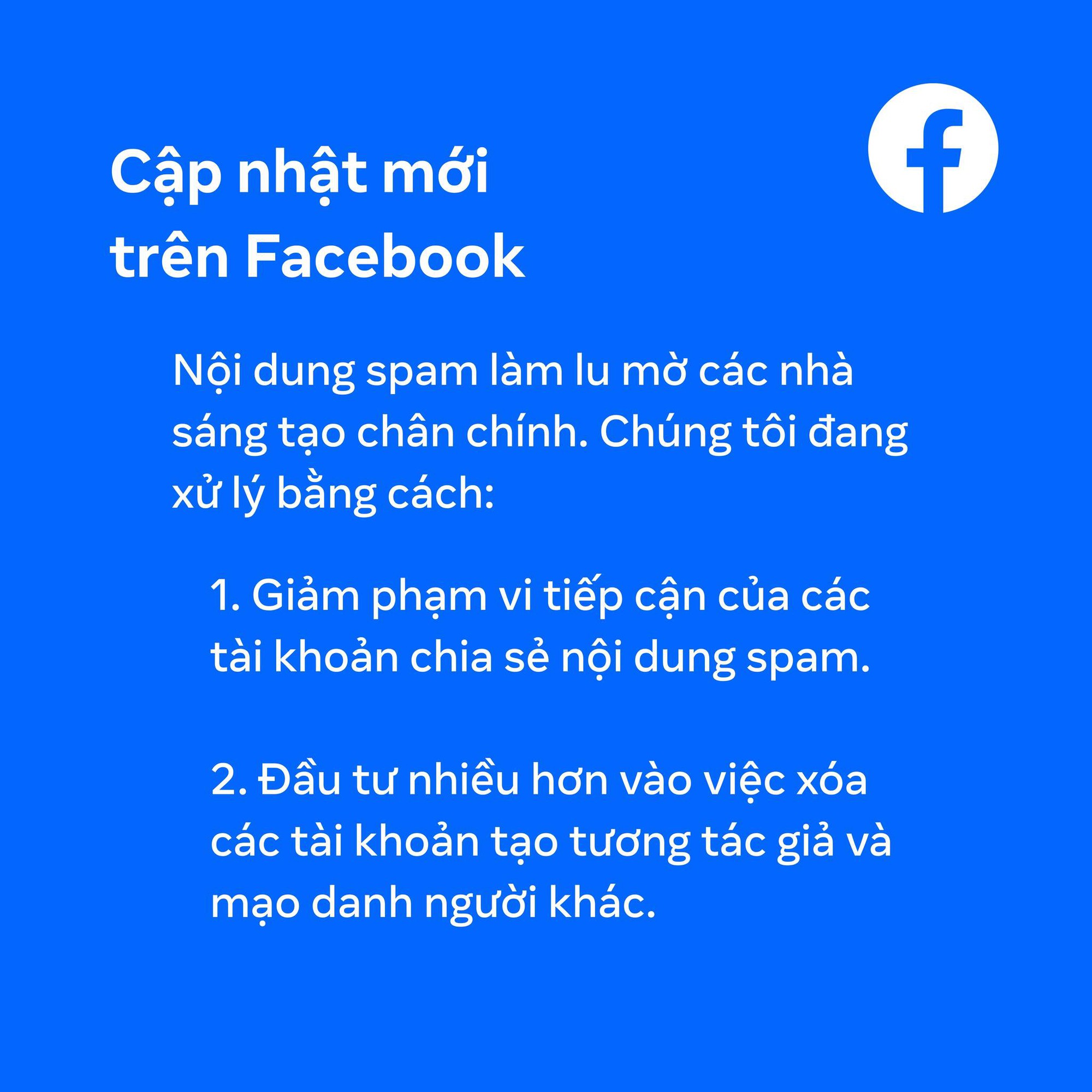 100 triệu fanpage và 23 triệu tài khoản Facebook bị xóa vì lý do này- Ảnh 2. 100 triệu fanpage và 23 triệu tài khoản Facebook bị xóa vì lý do này- Ảnh 2.